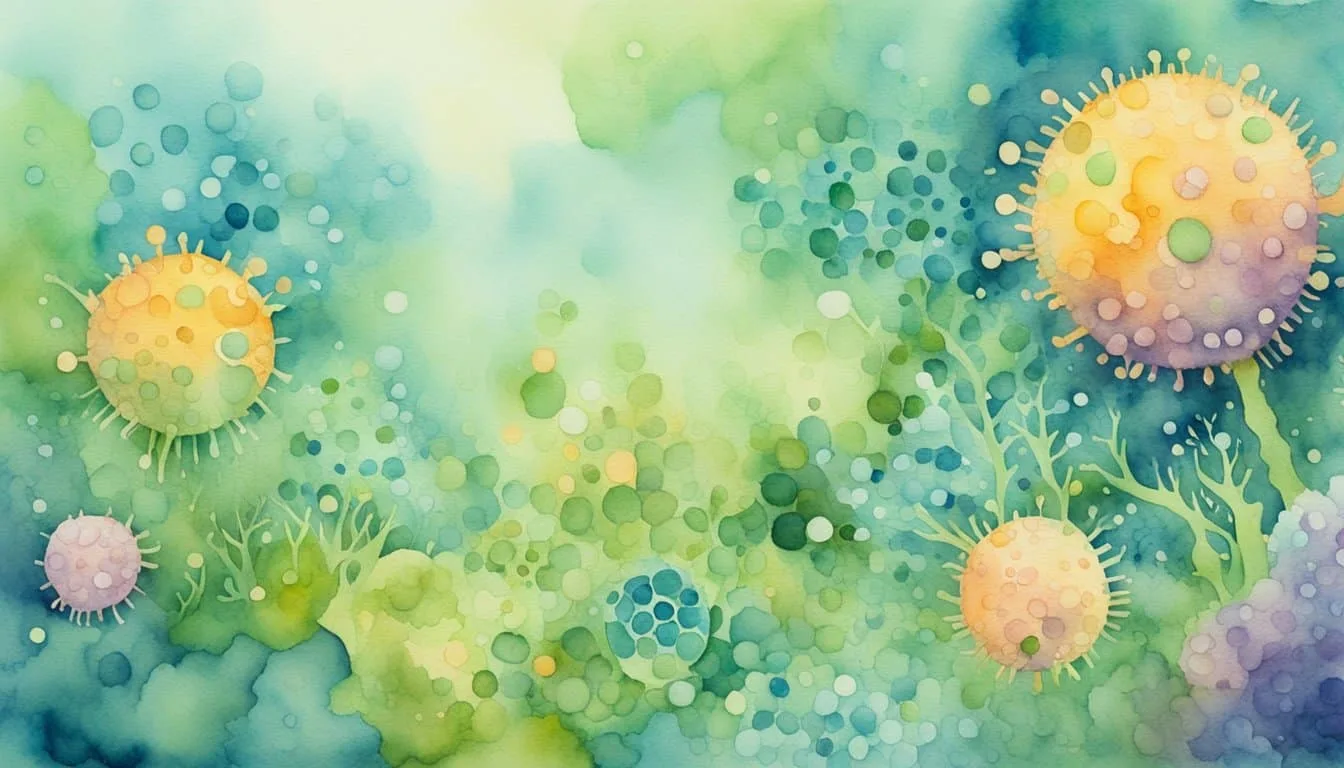 Viruses interact with the environment, blending into their surroundings