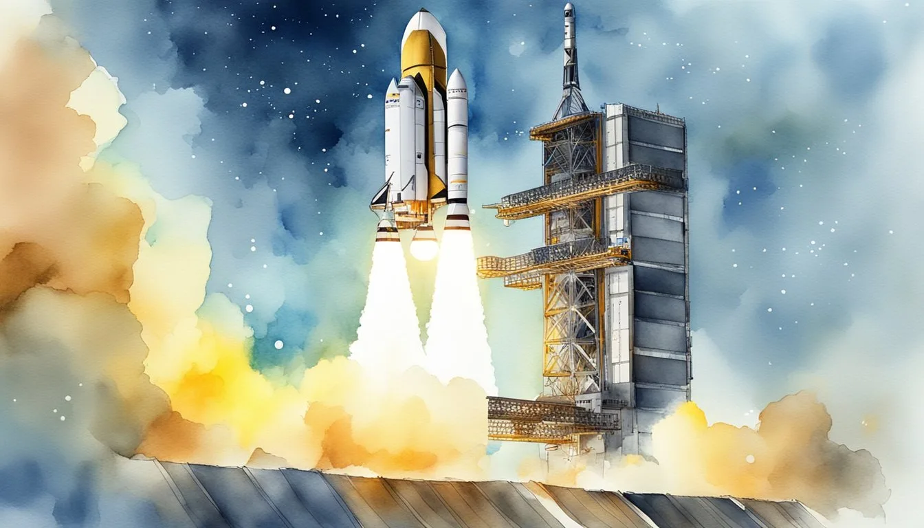 The spacecraft Chandrayaan-3 launches into space, overcoming technical challenges with innovative solutions