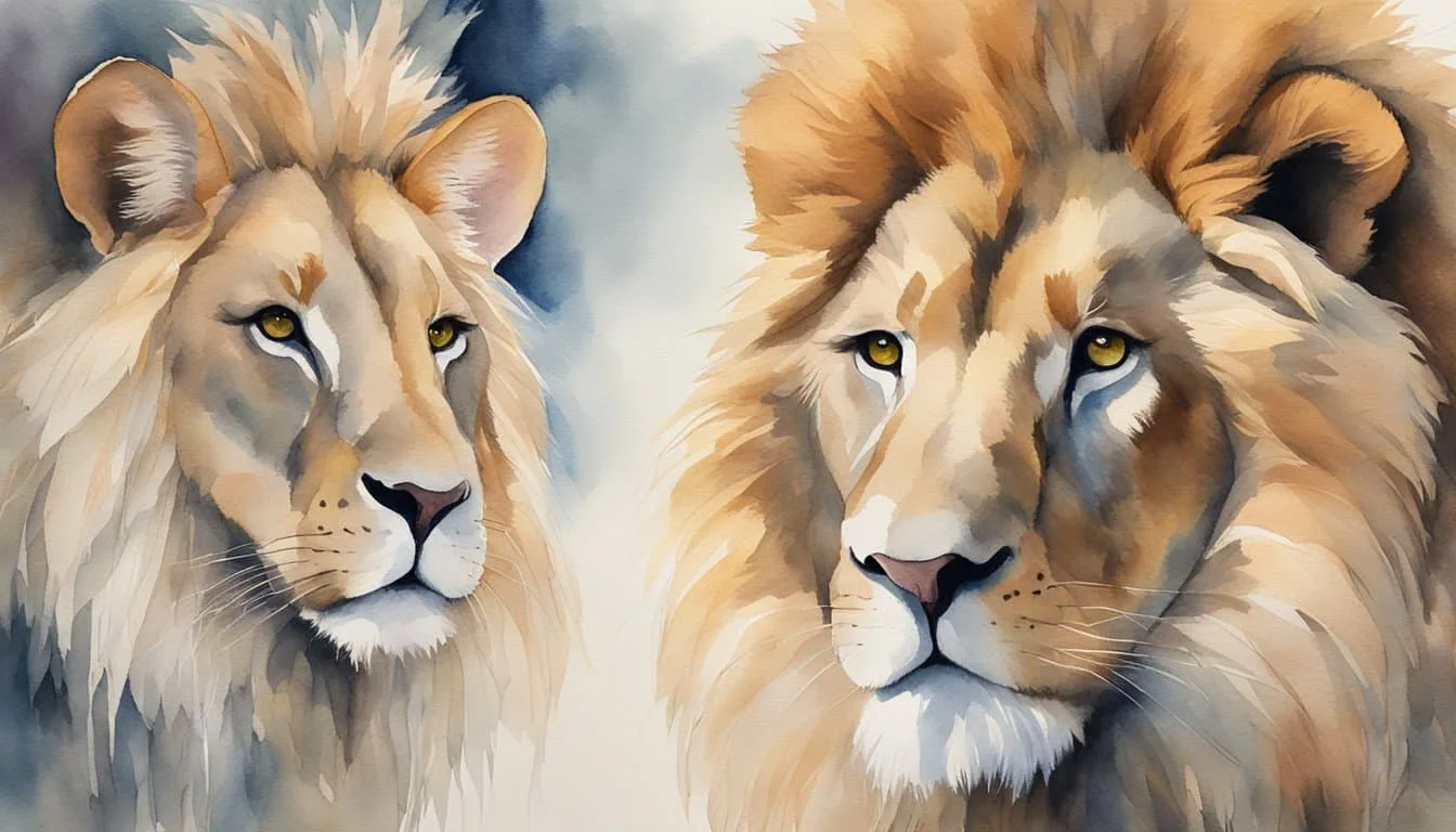 Animals with different hair and fur textures, such as a lion's mane and a rabbit's fluffy coat, are displayed side by side