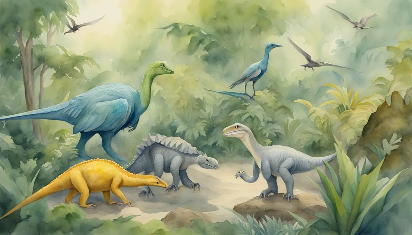 Birds and dinosaurs exhibit physical and behavioral evidence