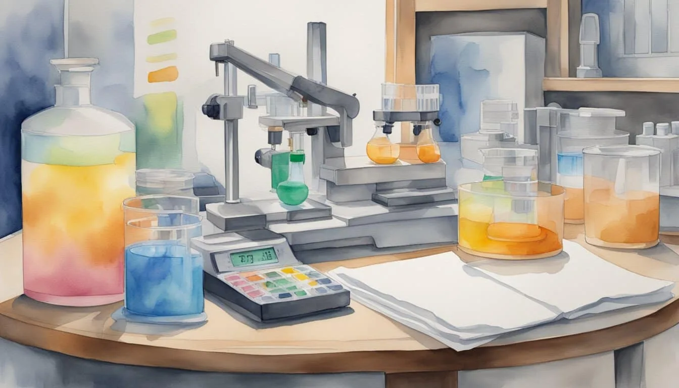 Lab equipment measures gum's effect on cognition. Data charts show focus improvement