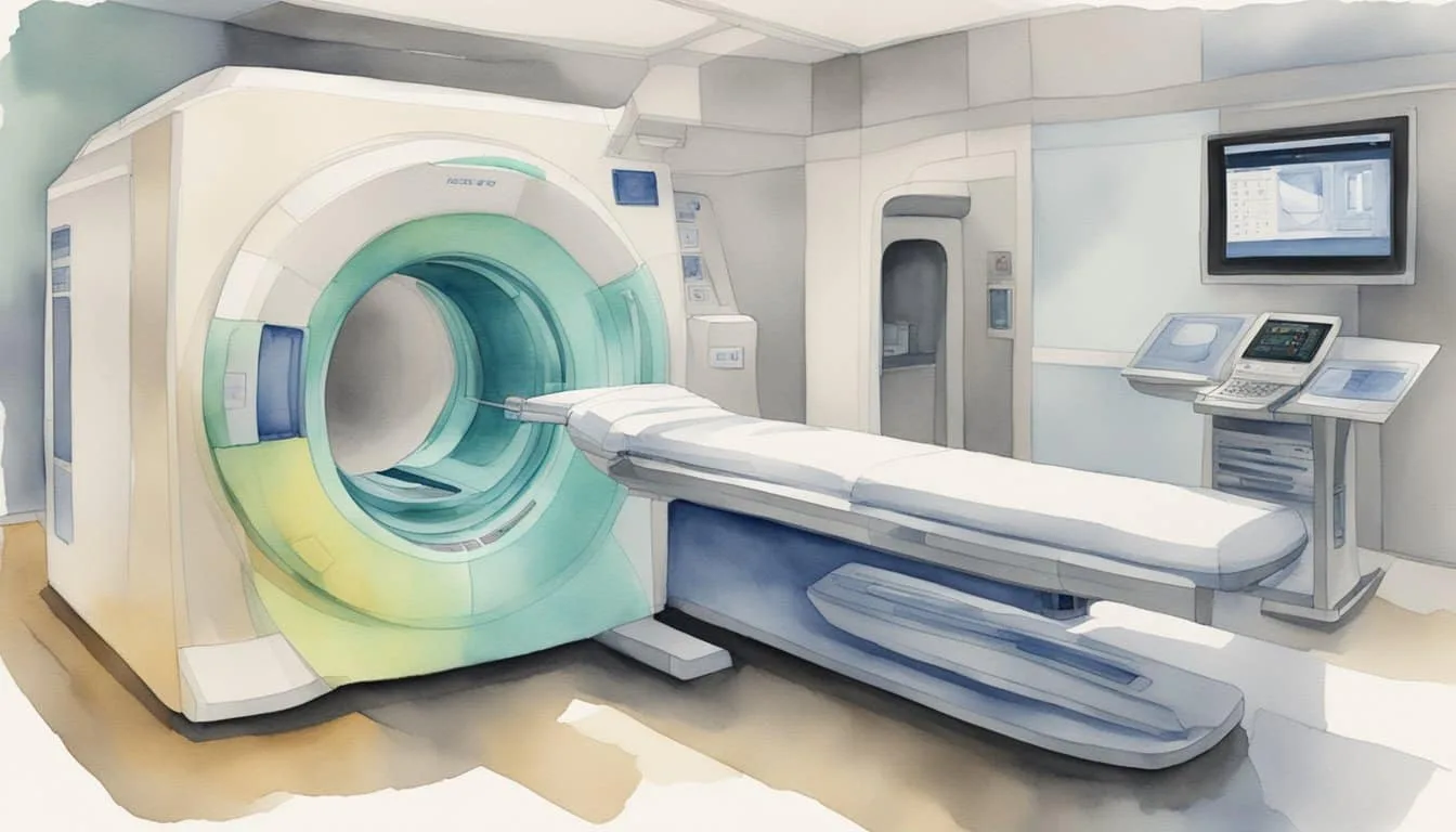 A CT scanner with four scans in a month