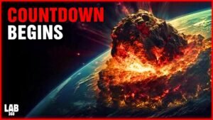 Meteor approaching Earth, dramatic countdown concept.