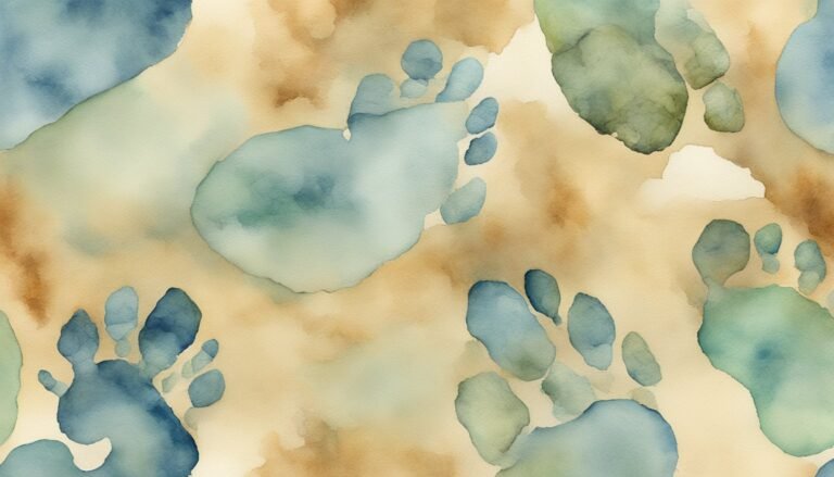 Abstract watercolor background in earthy tones.