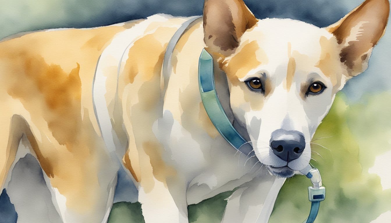 A dog sniffs a sample, then points to a cancerous area