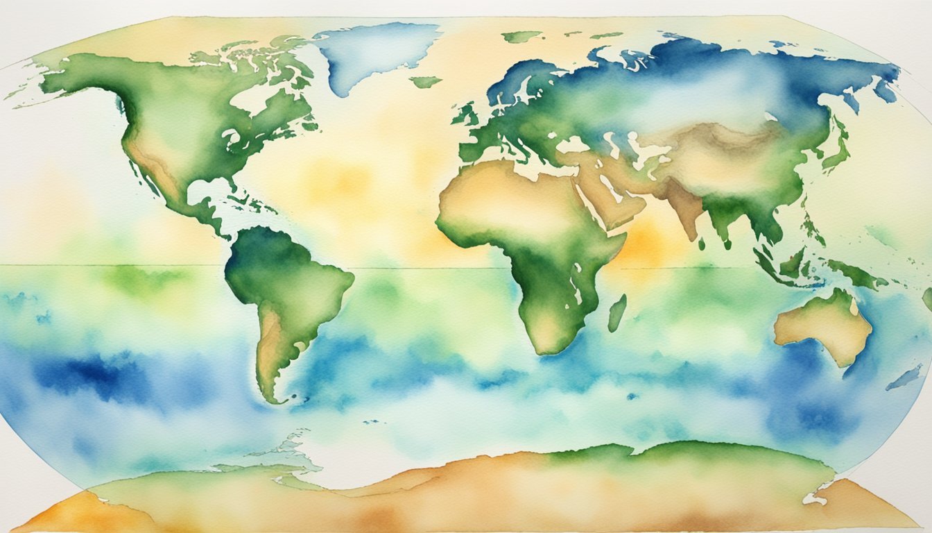 The Earth's axis tilts, causing changes in climate and seasons.</p><p>The sun's angle shifts, affecting daylight and temperature.</p><p>Landmasses and ocean currents are impacted