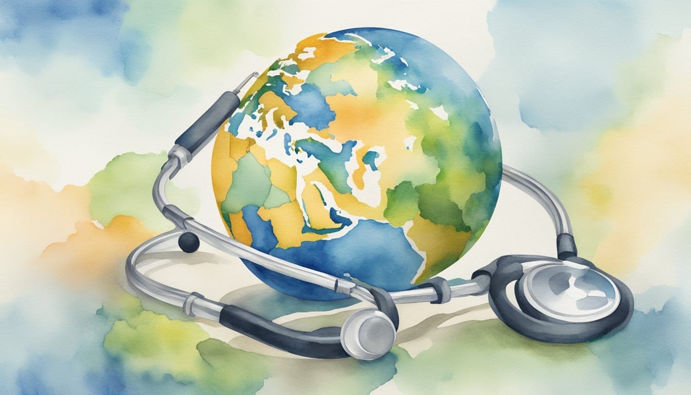 The FLCCC logo, a globe with a stethoscope wrapped around it, sits atop a mission statement that emphasizes their dedication to saving lives through innovative medical research and treatment