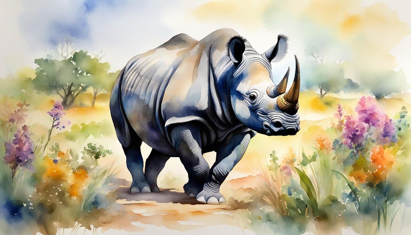 Anatomy and Adaptations of the West African Black Rhino