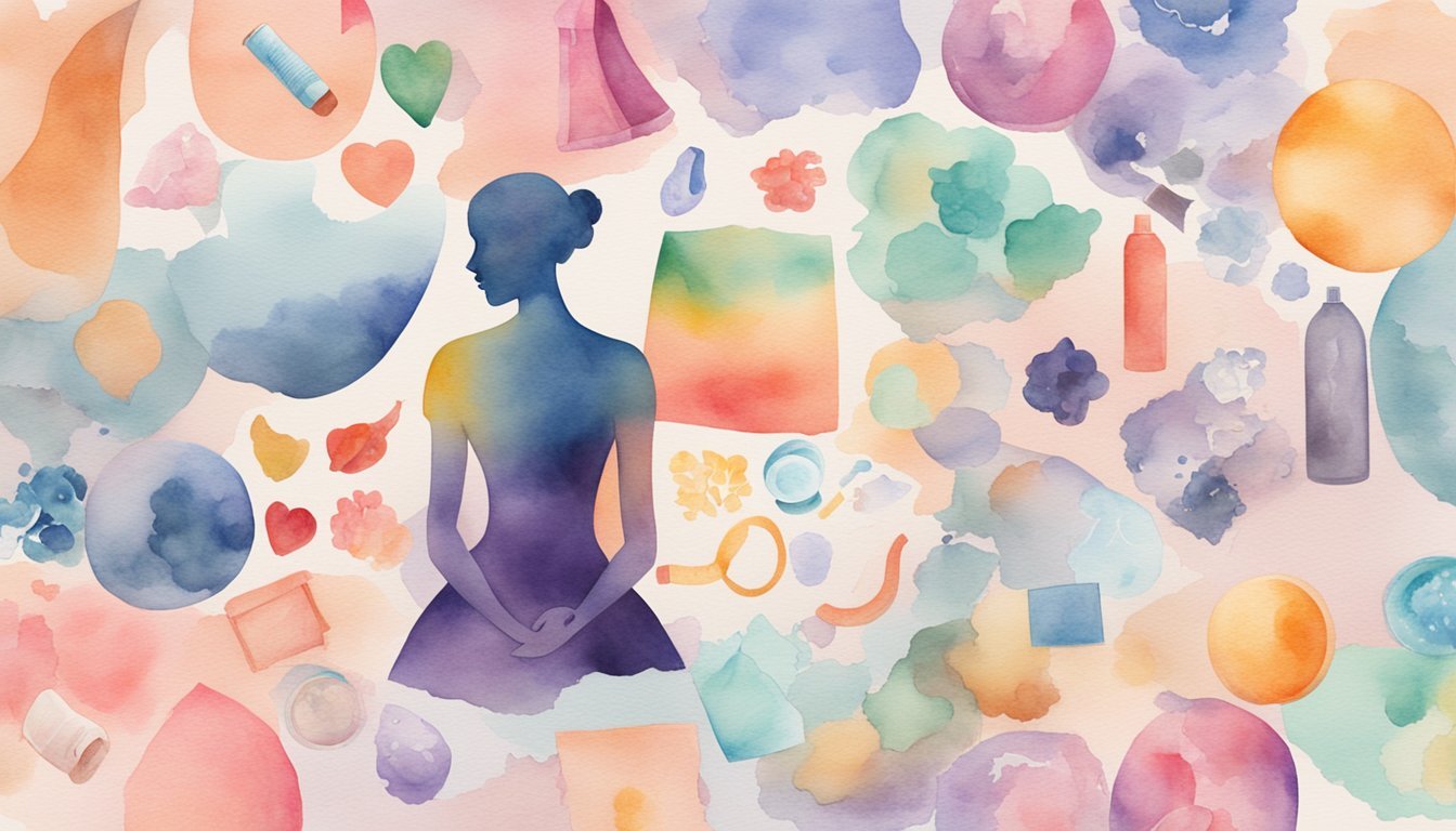 Watercolor yoga and wellness themed illustration