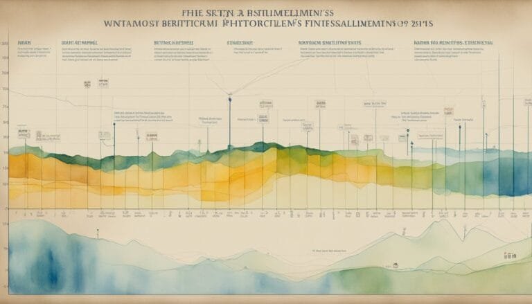 Colorful geological cross-section diagram with annotations.