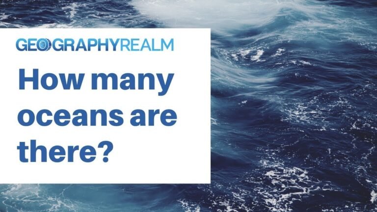 GeographyRealm pondering the number of global oceans.